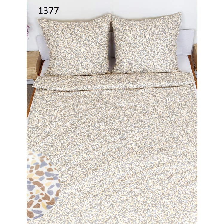 Pościel bawełniana z płótna 160- marmurek kolorowy 1377